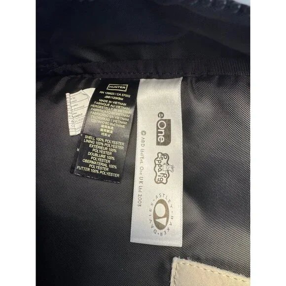 Hunter X Peppa Pig Kids Backpack Blue Camo Rain Print Lightweight  Bag - Picture 7 of 12